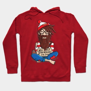 Will help find Waldo for food Hoodie